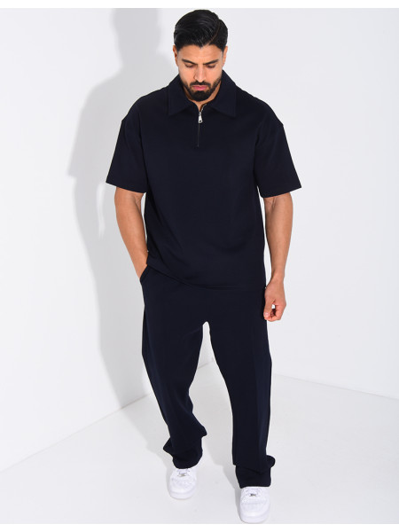 Ensemble pantalon et polo à zip