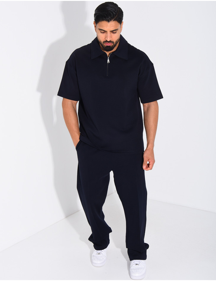 Ensemble pantalon et polo à zip