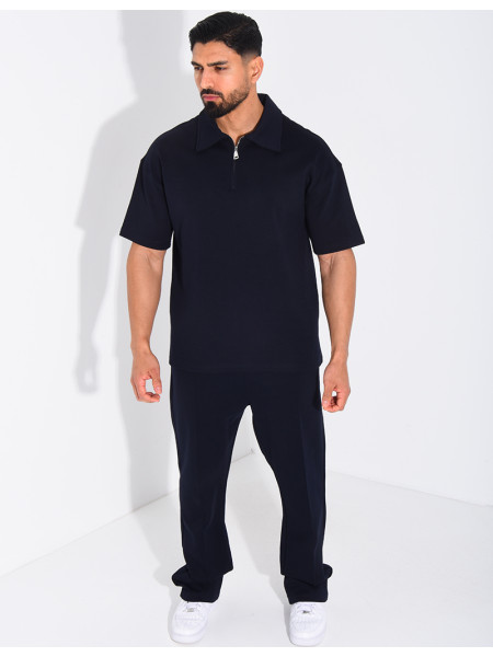 Ensemble pantalon et polo à zip