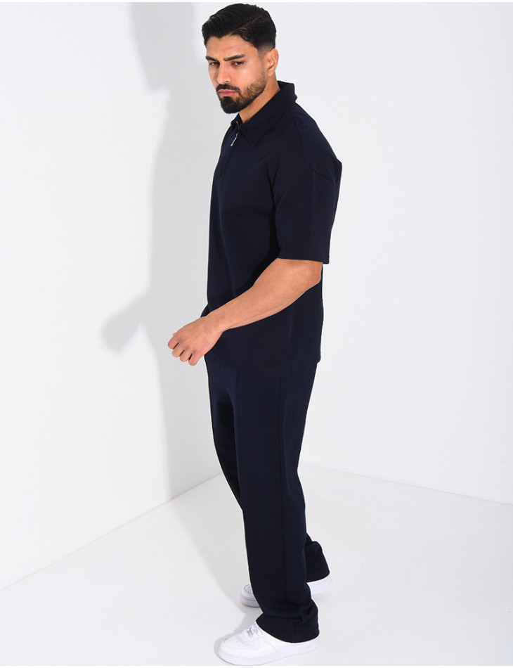 Ensemble pantalon et polo à zip