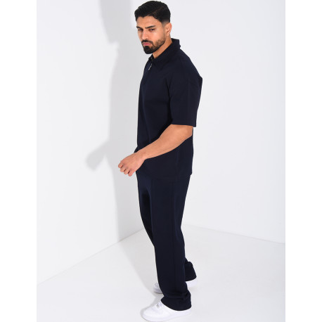 Ensemble pantalon et polo à zip