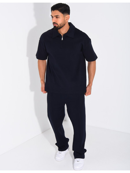 Ensemble pantalon et polo à zip