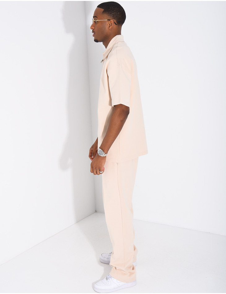 Ensemble pantalon et polo à zip