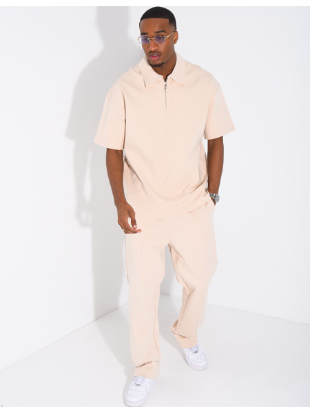 Ensemble pantalon et polo à zip