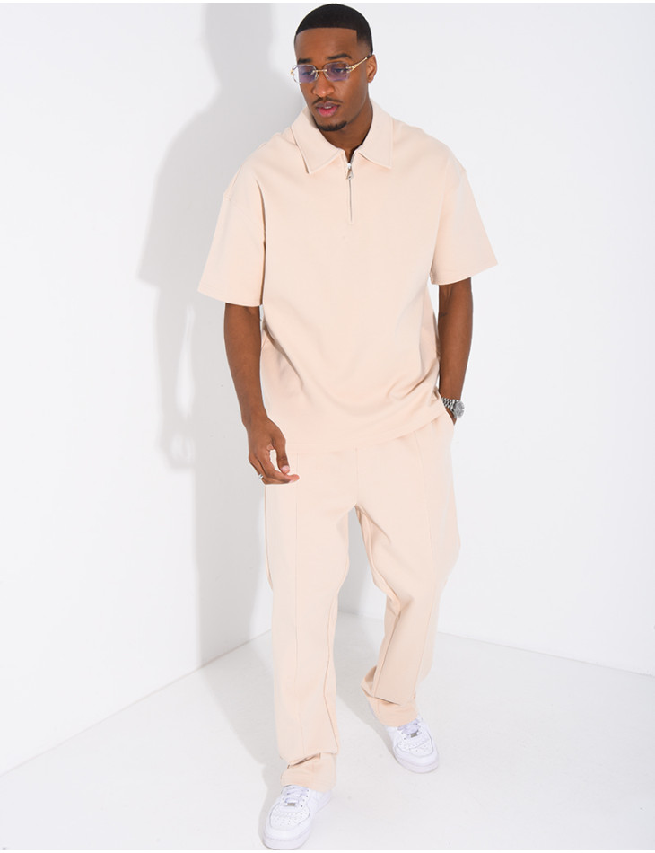 Ensemble pantalon et polo à zip