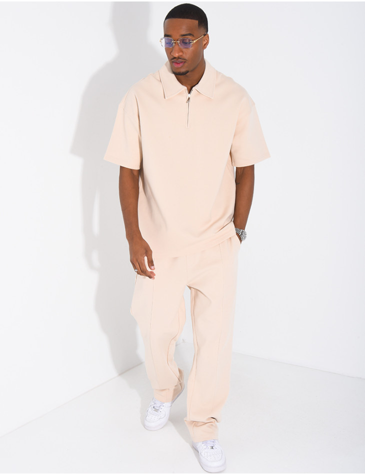 Ensemble pantalon et polo à zip