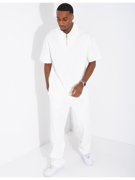Ensemble pantalon et polo à zip
