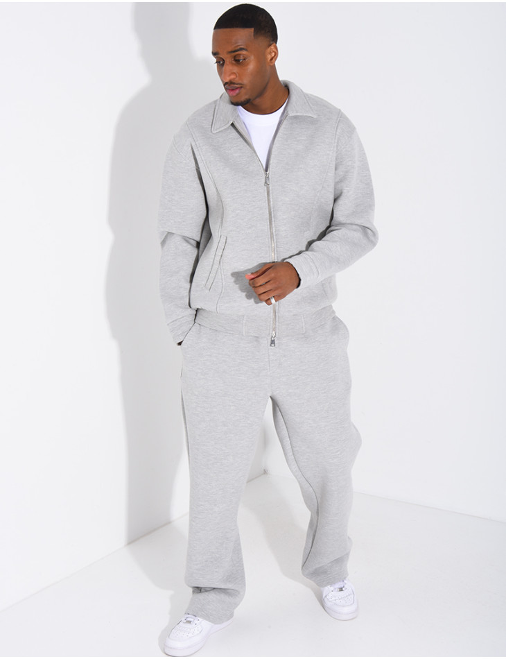 Ensemble de jogging pantalon et veste col montant