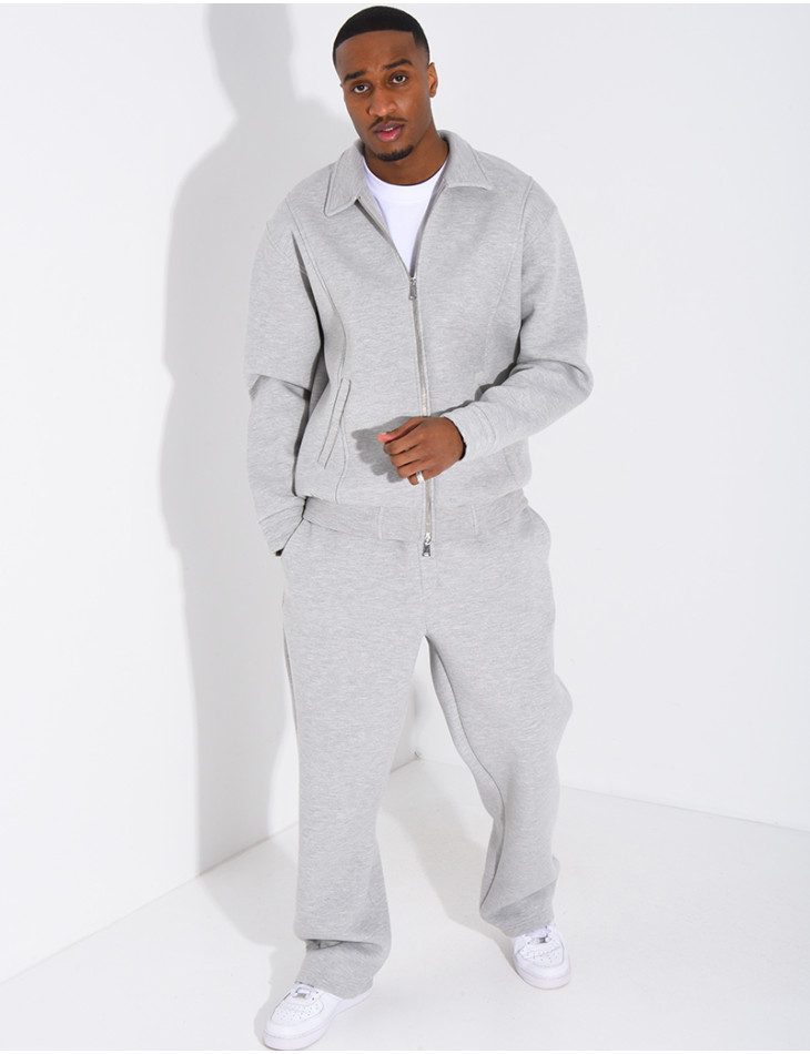 Ensemble de jogging pantalon et veste col montant