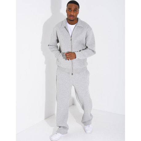 Ensemble de jogging pantalon et veste col montant