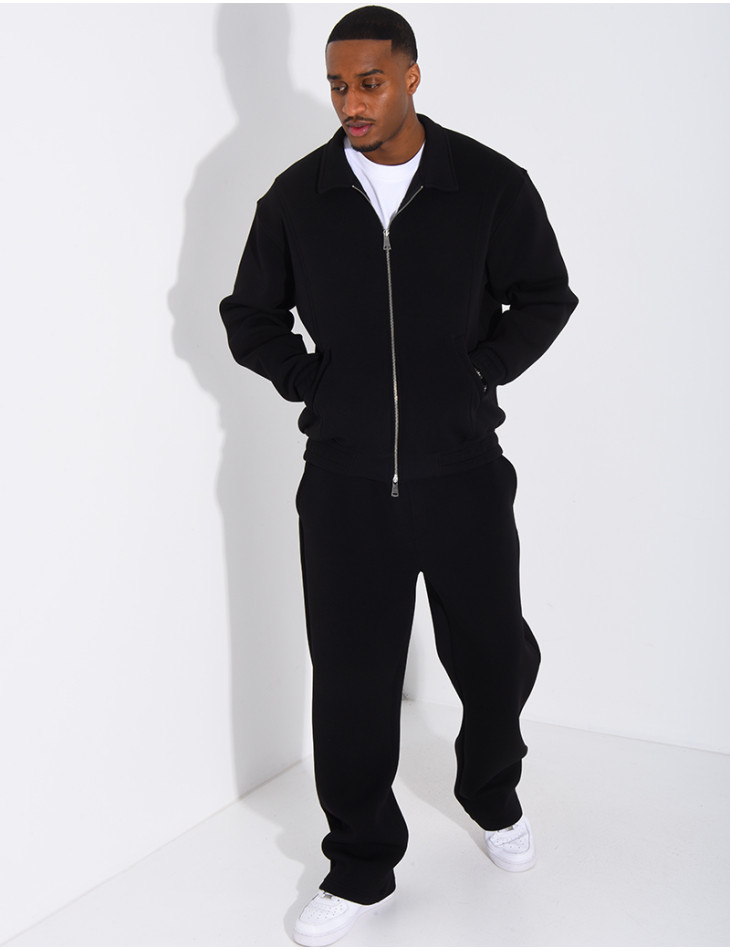 Ensemble de jogging pantalon et veste col montant