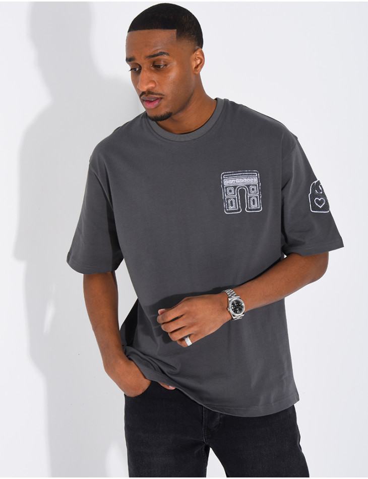 T-shirt avec arc de triomphe