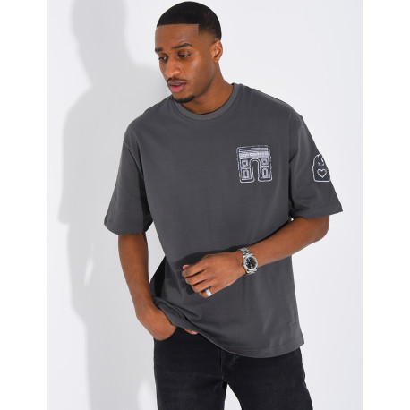 T-shirt avec arc de triomphe