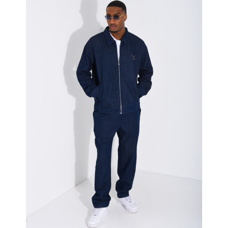 Ensemble pantalon et veste en jeans