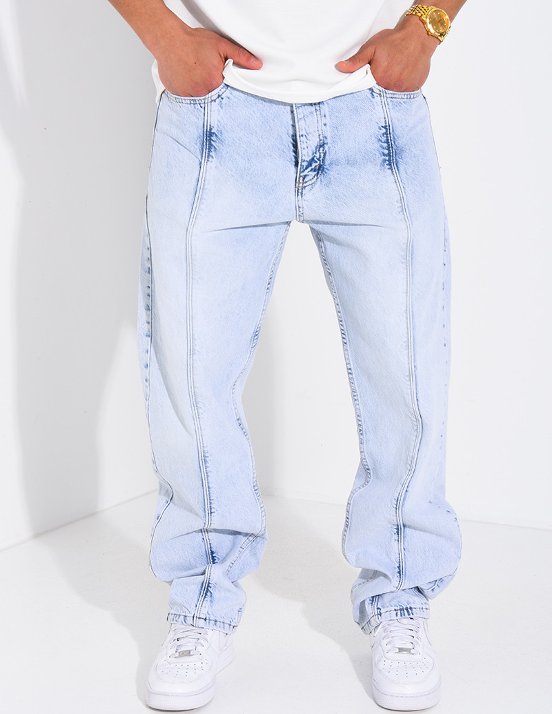 Jeans coupe droite à...