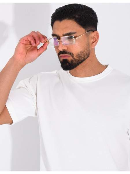 Lunettes transparentes