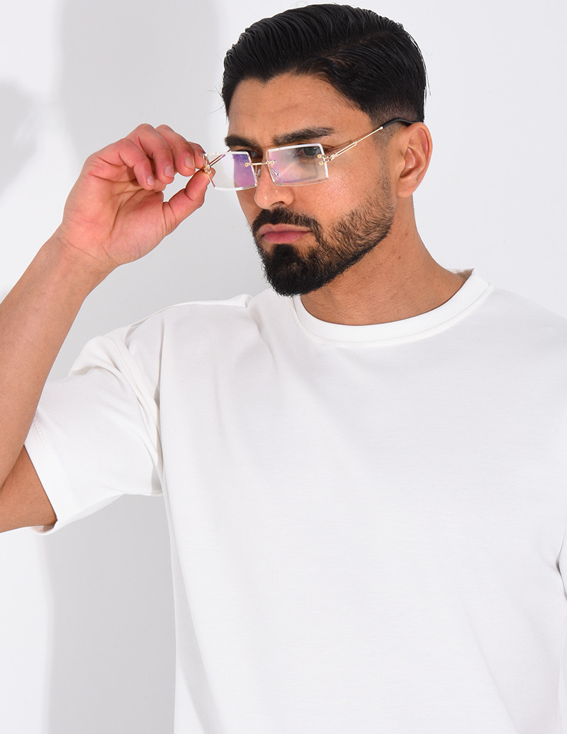 Lunettes transparentes