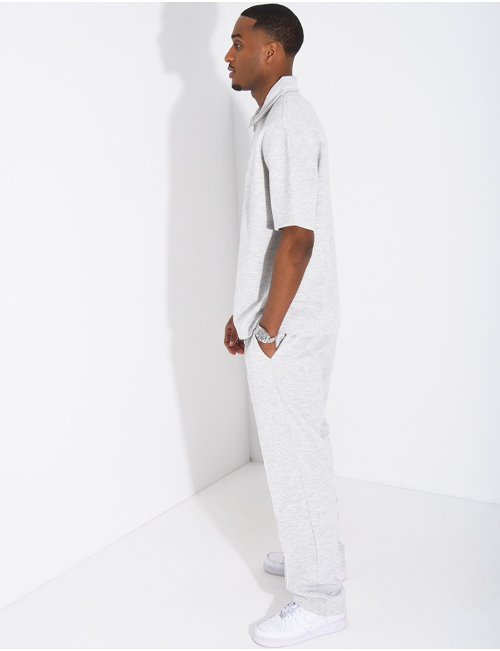 Ensemble pantalon et polo à zip