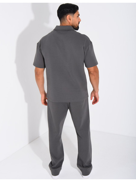 Ensemble pantalon et polo à zip