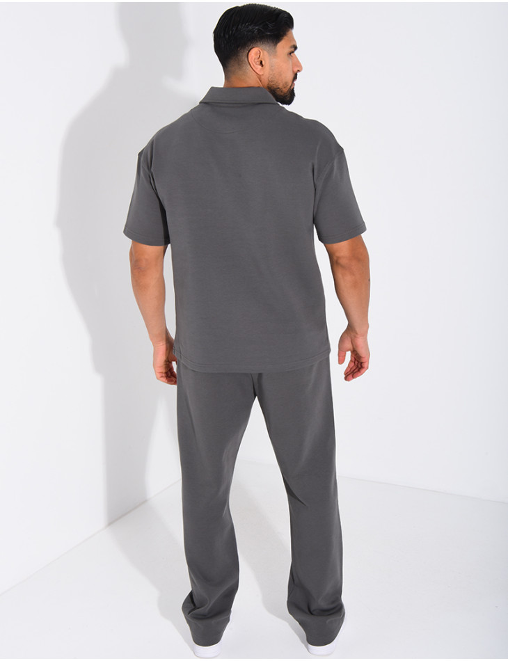 Ensemble pantalon et polo à zip