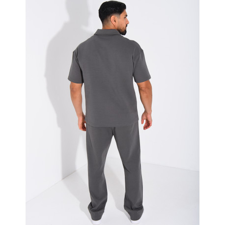 Ensemble pantalon et polo à zip