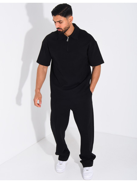 Ensemble pantalon et polo à zip