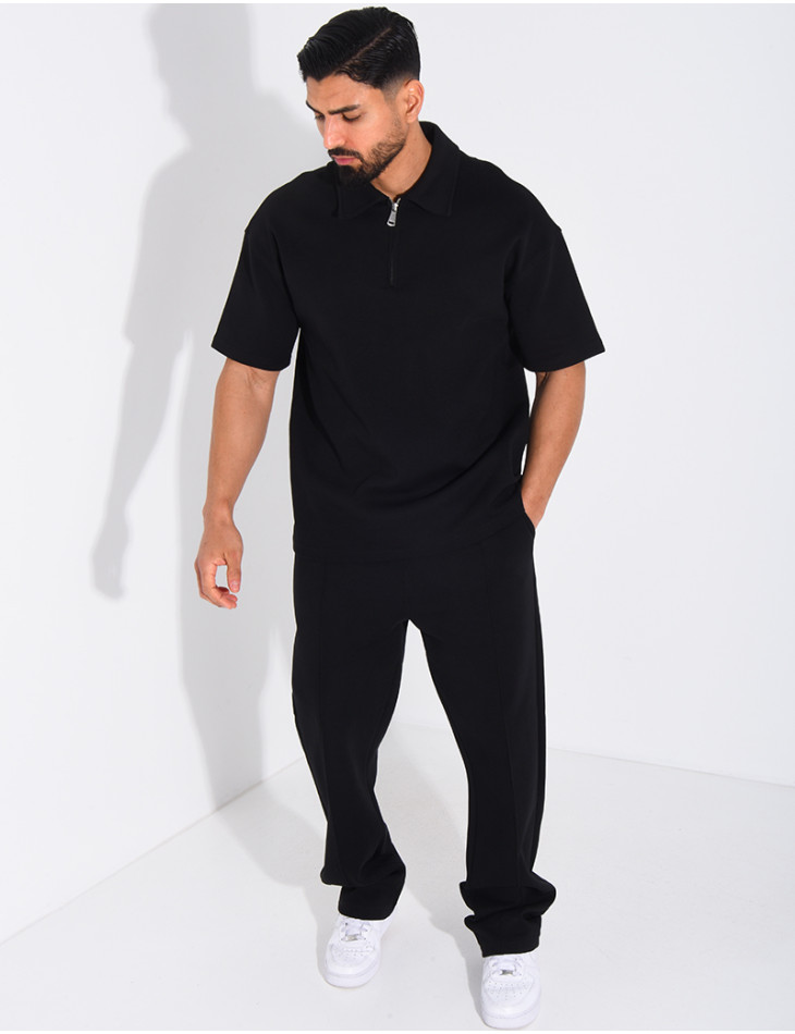 Ensemble pantalon et polo à zip
