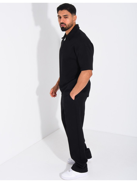 Ensemble pantalon et polo à zip