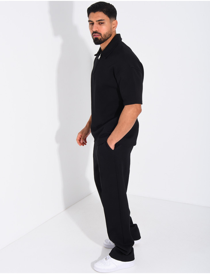 Ensemble pantalon et polo à zip