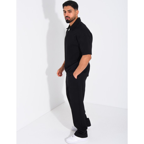 Ensemble pantalon et polo à zip