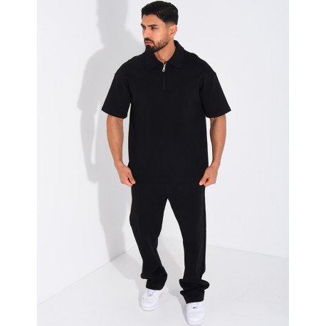Ensemble pantalon et polo à zip