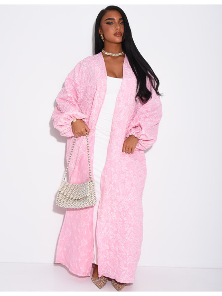 Kimono oversize texturé