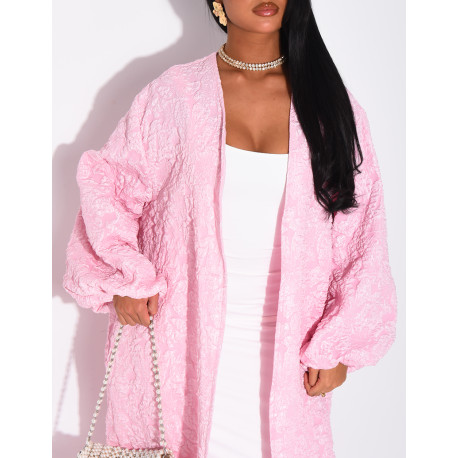 Kimono oversize texturé