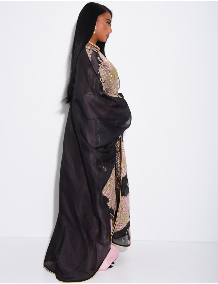 Ensemble robe manches longues et kimono premium assorti