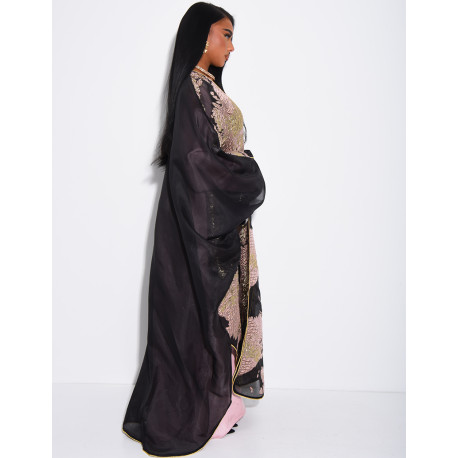 Ensemble robe manches longues et kimono premium assorti