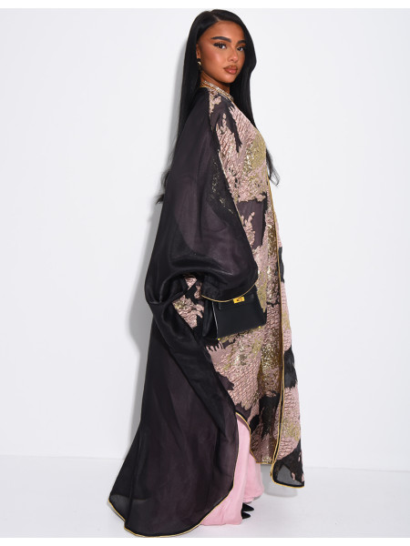 Ensemble robe manches longues et kimono premium assorti