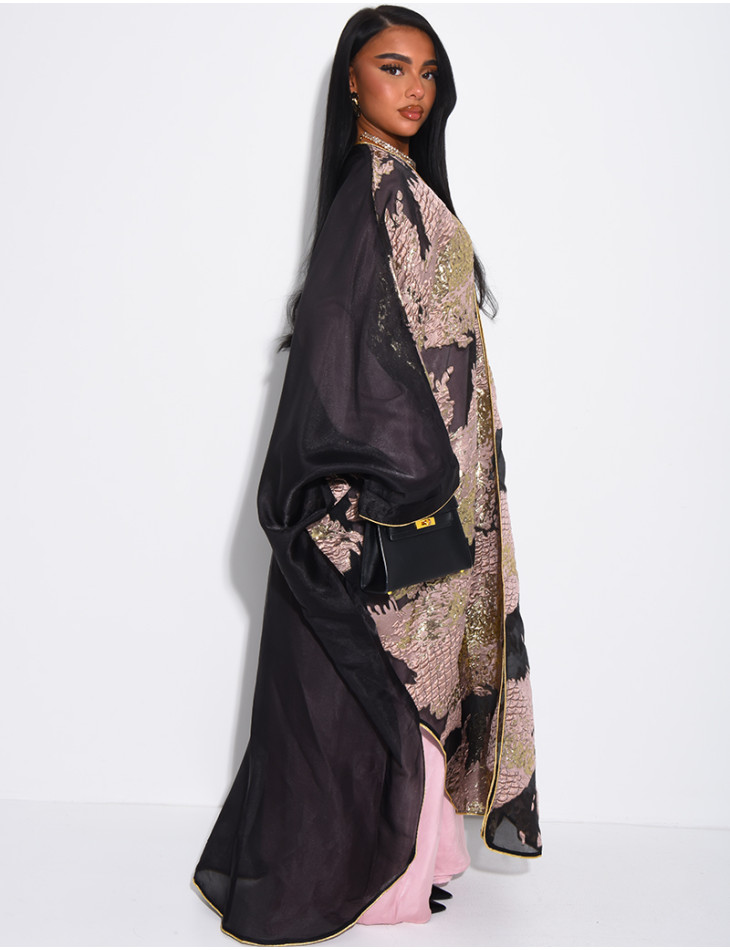 Ensemble robe manches longues et kimono premium assorti