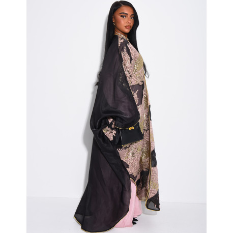 Ensemble robe manches longues et kimono premium assorti