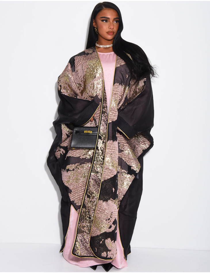 Ensemble robe manches longues et kimono premium assorti