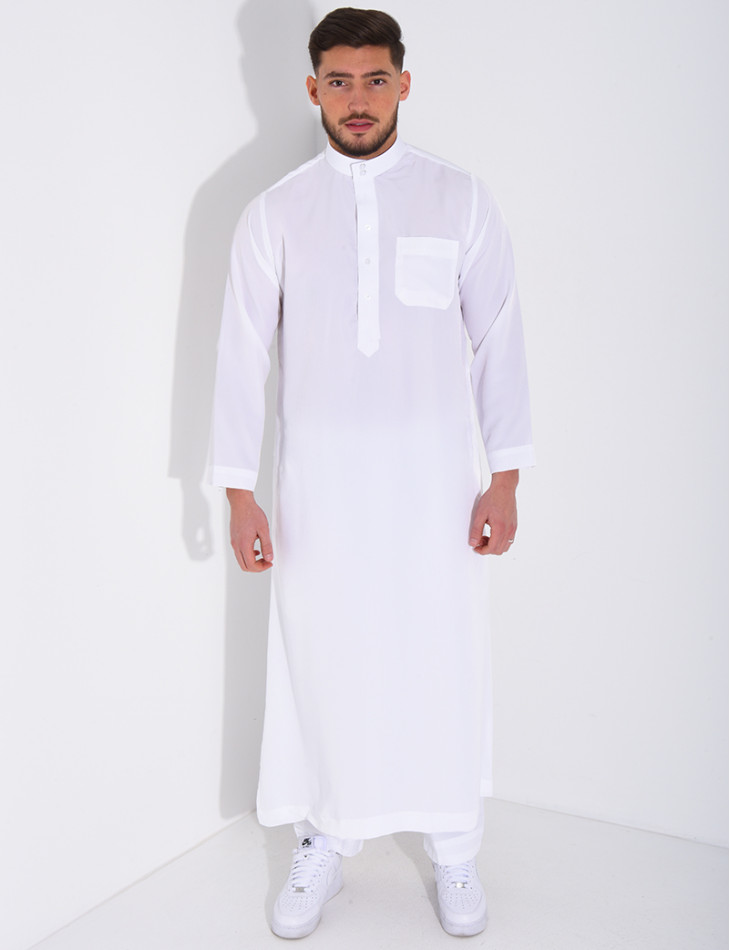 Ensemble de qamis à col rond