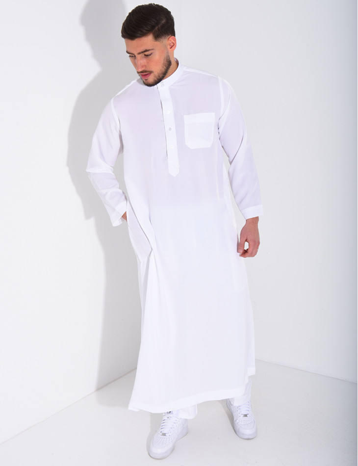 Ensemble de qamis à col rond