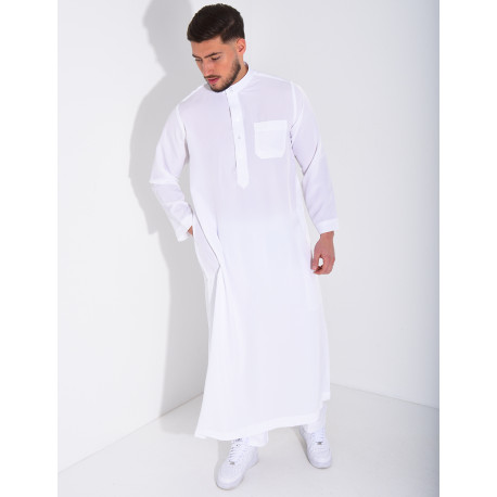 Ensemble de qamis à col rond