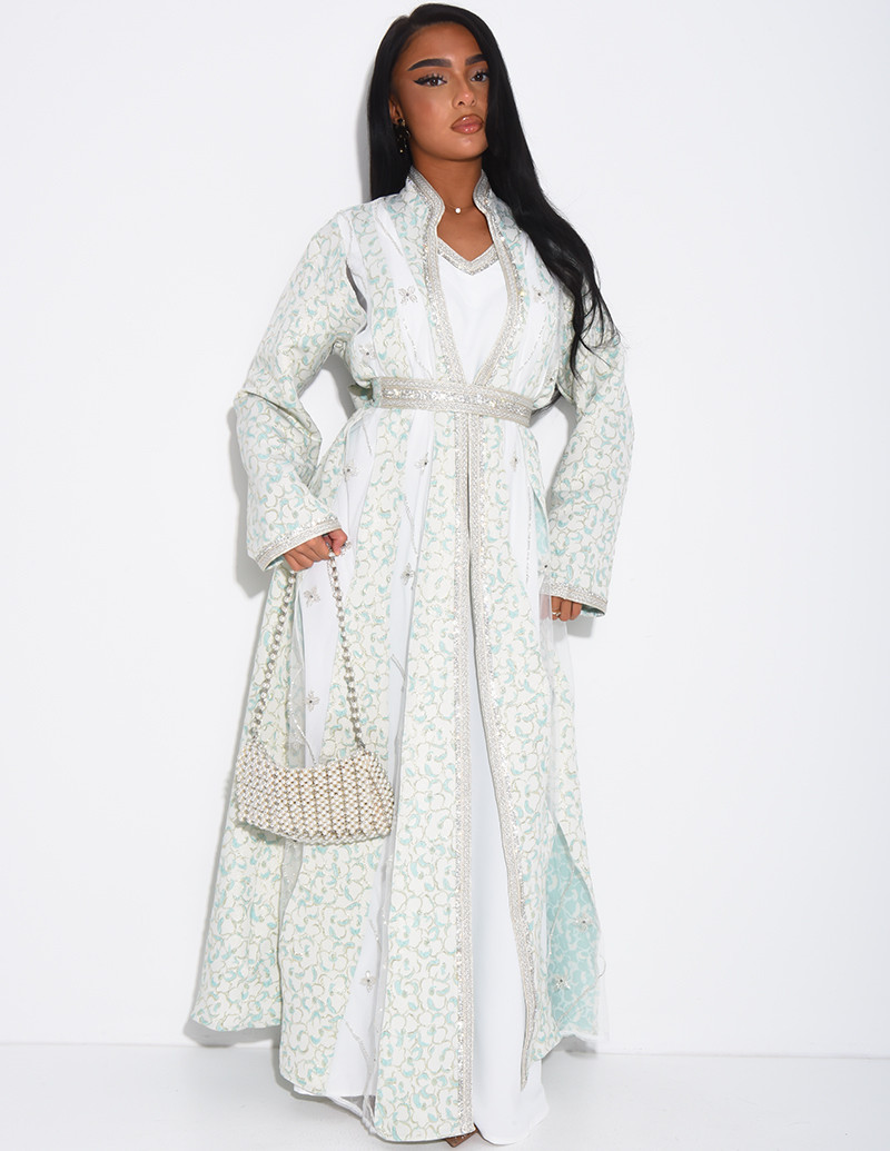 Caftan-style dress with...