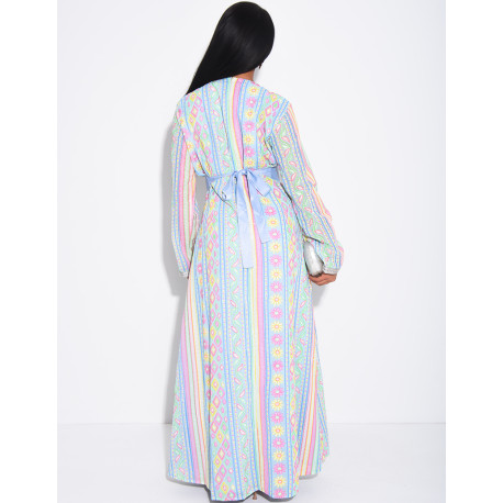 Abaya style caftan brodé à strass