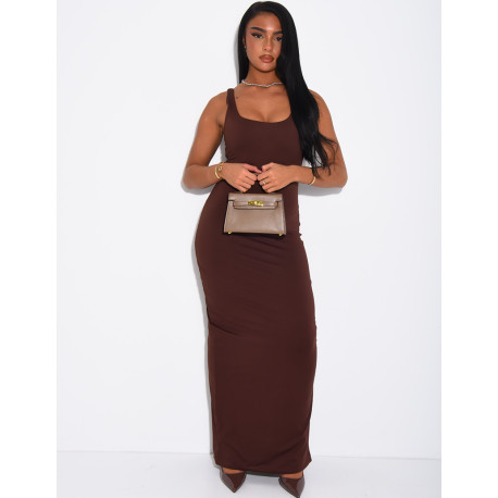 Robe longue et gainante