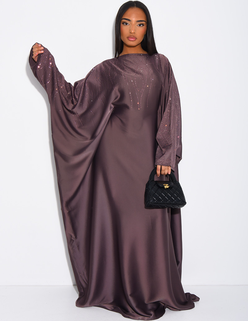 Abaya mit Strassverzierung...