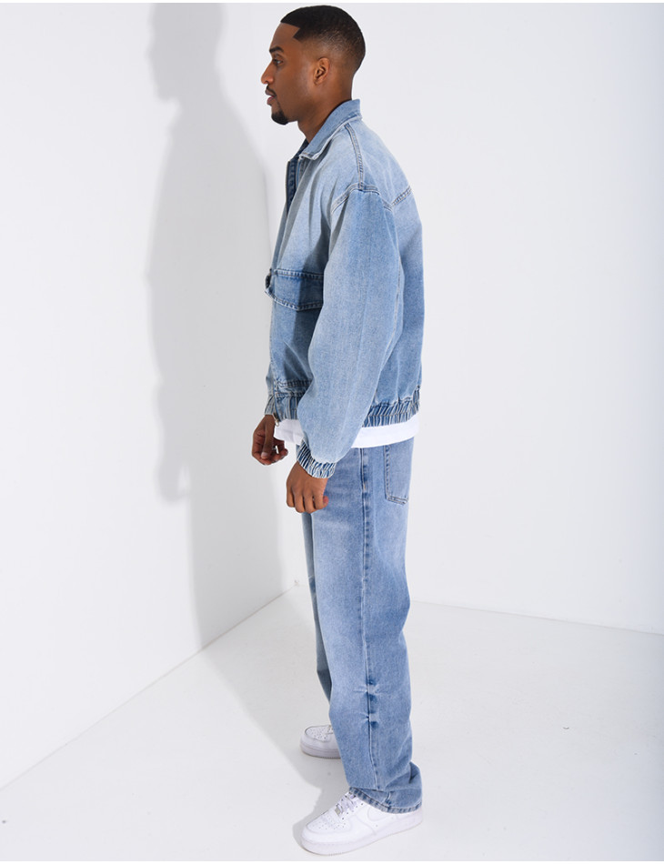 Ensemble en jeans pantalon et veste