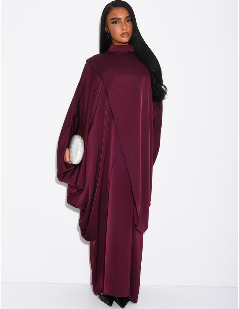 Weite 2-teilige Abaya mit...