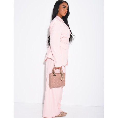 Ensemble de tailleur blazer cintré et pantalon droit
