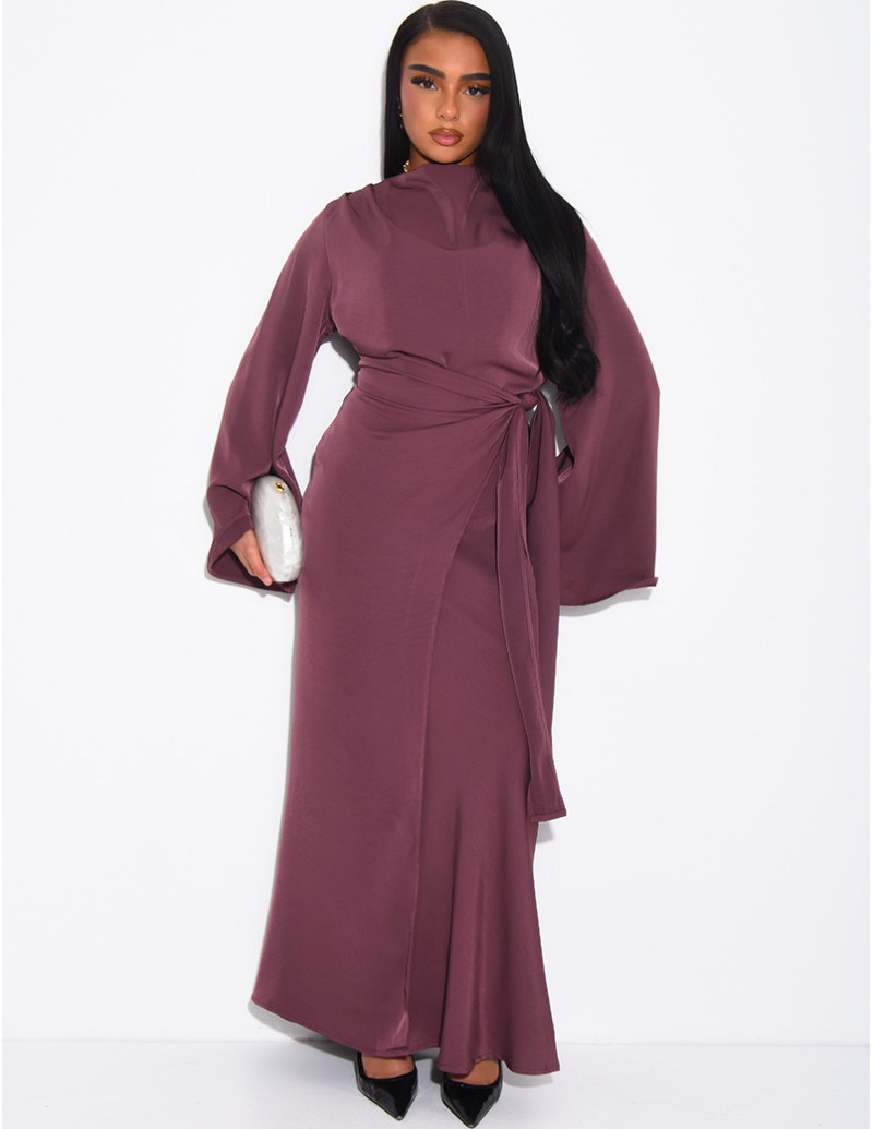 Premium satin maxi dress...